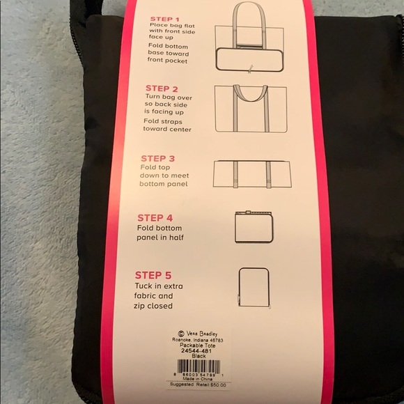 Vera Bradley packable  tote - Picture 2 of 2